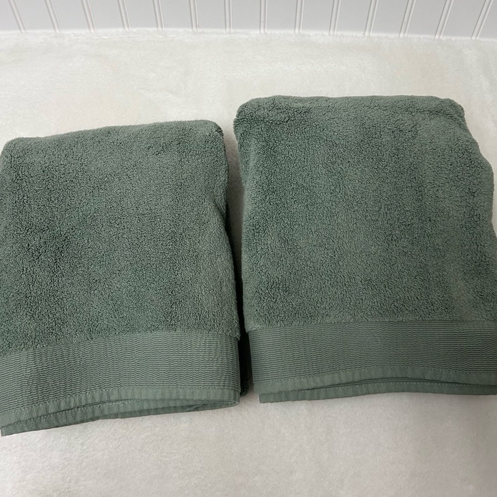West Elm Plush Fibrosoft bath and hand towel